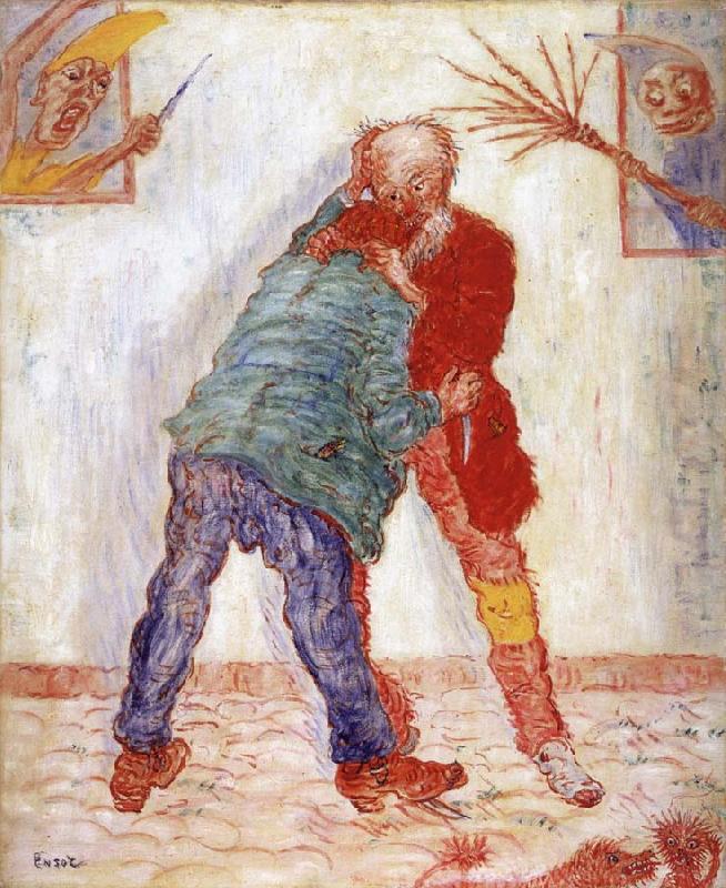 James Ensor The Fight oil painting picture